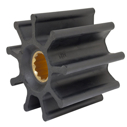 Jabsco Impeller Kit - 9 Blade Neoprene with Brass Insert, 3-1/4 Inch Diameter
