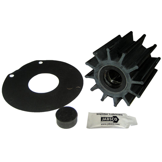 Jabsco Impeller Kit with 12 Blades, Neoprene Material, 3-Inch Diameter, Double Flat Drive, Part #17370-0001-P