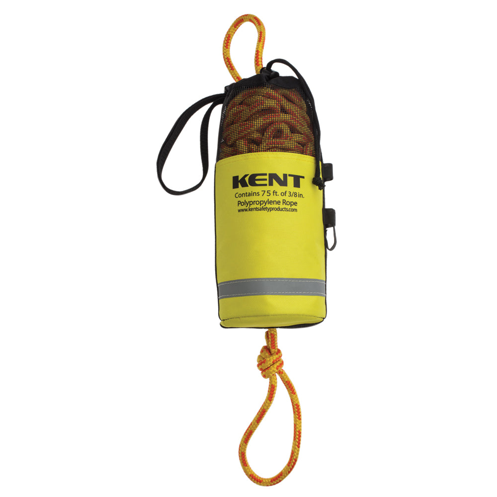 Onyx Outdoor Commercial Rescue Throw Bag - 75 ft with Reflective Material and Glowstick Attachment