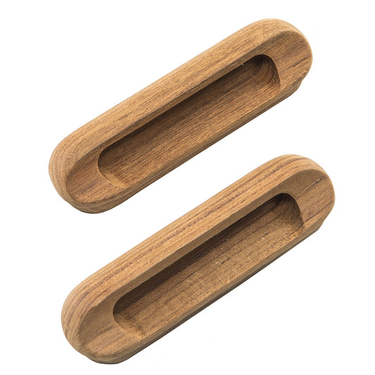 Whitecap 60124-A Oblong Drawer Pull – 4-1/16 Inch Recess Mount Hardware, Pack of 2