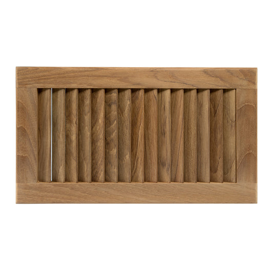 Whitecap 60710 Teak Louvered Insert, 16 x 9-1/8 x 3/4 Inches