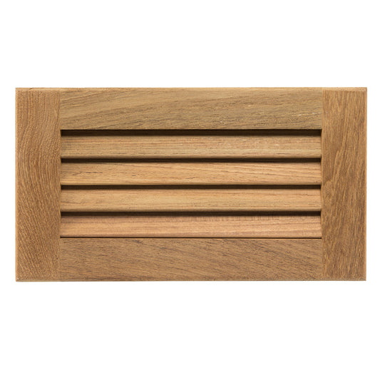 Whitecap 60714 Teak Louvered Insert, 6-3/8 x 11-3/16 x 3/4 Inches