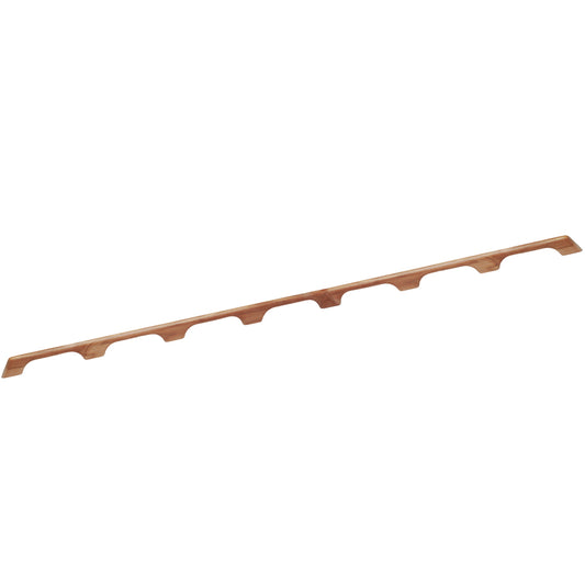 Whitecap Teak Handrail with Seven Loops - 73 Inches Long | Durable Marine-Grade Teak for Boat Safety and Style