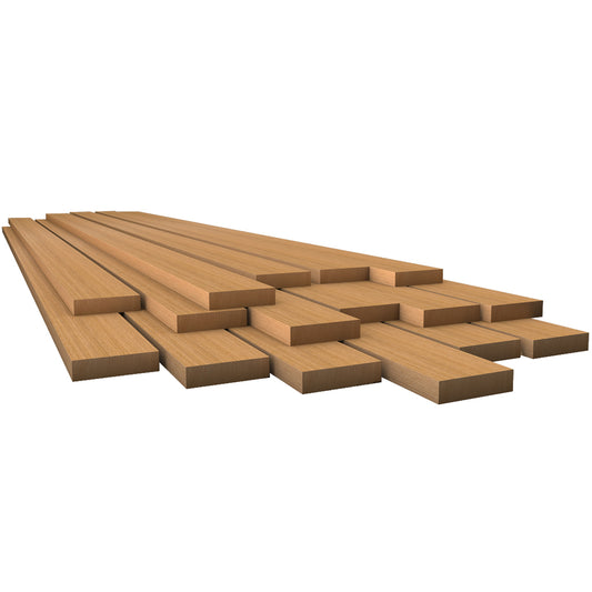 Whitecap Teak Marine Lumber - 1/2 Inch Thick, 1-3/4 Inch Wide, 36 Inch Length for Marine & Boat Building