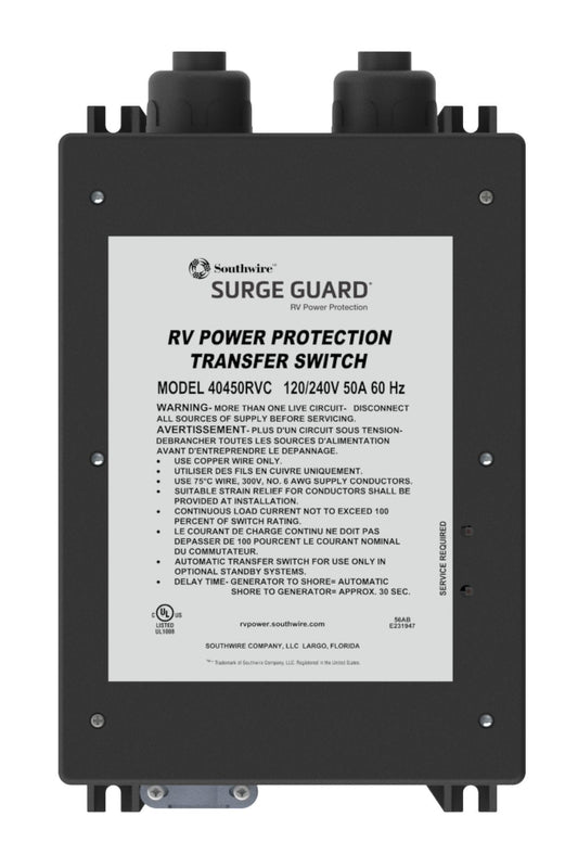 50A 120/240V AUTOMATIC TRANSFER SW - Marine Parts OnlySOUTHWIRE