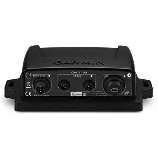 Garmin GND 10 Black Box Bridge - Nexus to NMEA 2000 Data Converter for Marine Instruments and Sensors