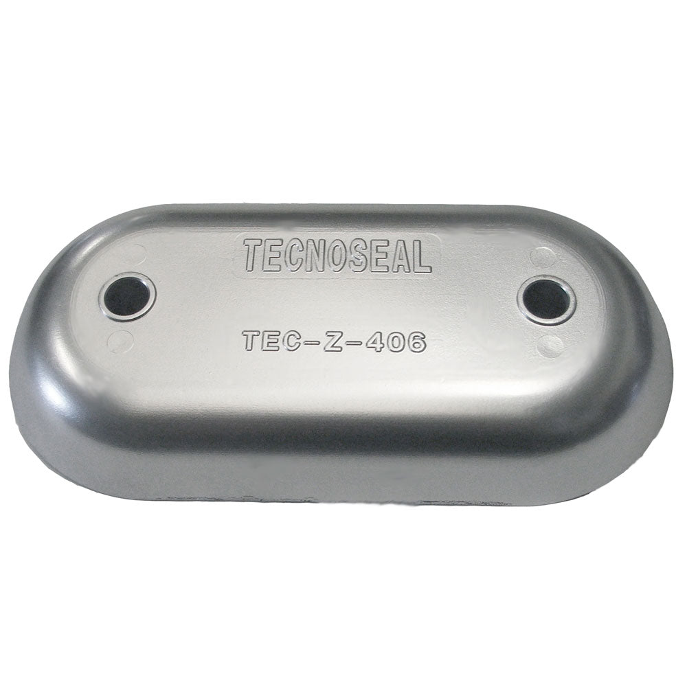 Tecnoseal TEC-Z-406 Z406 Zinc Hull Plate Anode for Marine Hulls