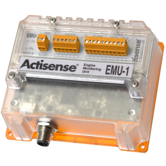 Actisense EMU-1-BAS NMEA 2000 Engine Monitoring Unit - Analog to NMEA2000 Gateway for Marine Engines