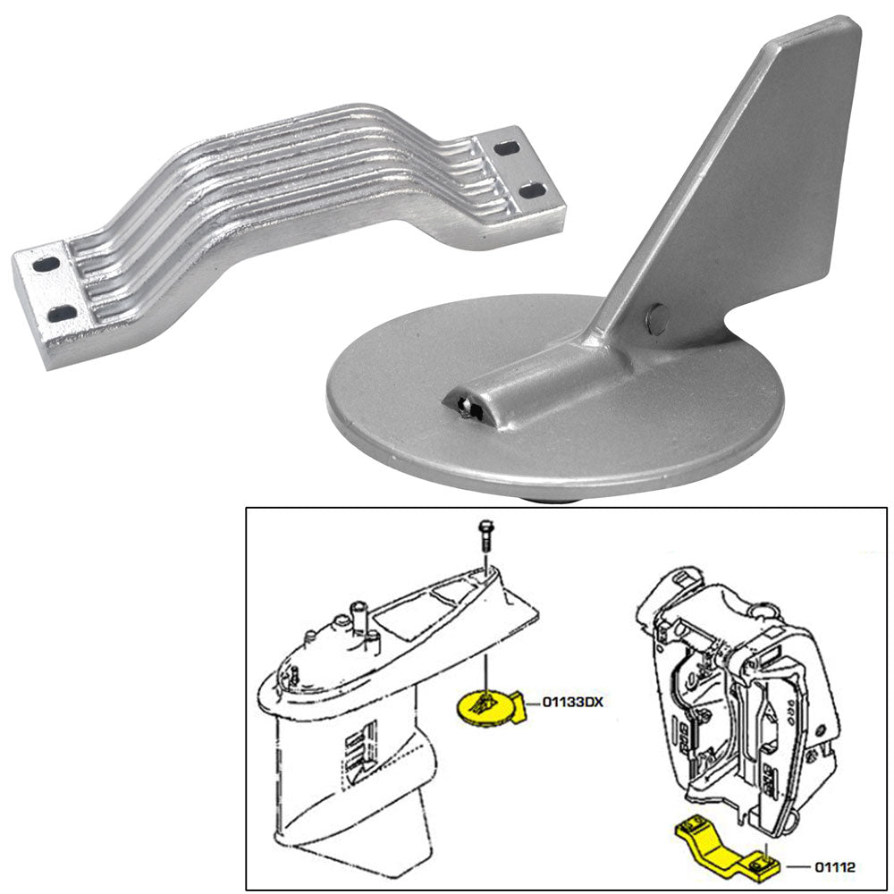 Tecnoseal 21101AL Aluminum Anode Kit for Yamaha 150-200HP