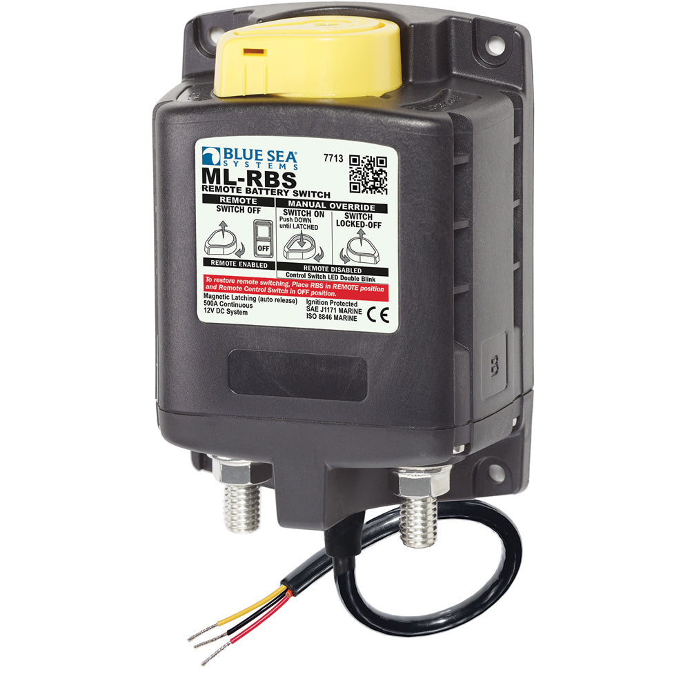 Blue Sea Systems 7713 ML-RBS 12V Remote Battery Switch with Manual Control and Auto-Release