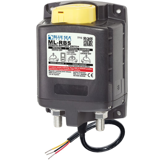 Blue Sea Systems 7713 ML-RBS 12V Remote Battery Switch with Manual Control and Auto-Release