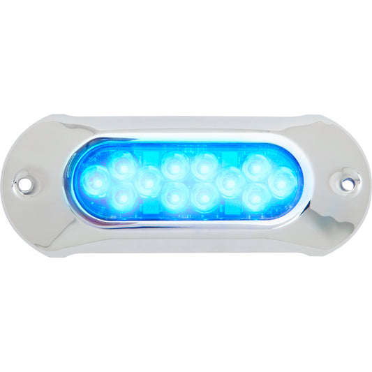 Attwood Marine Light Armor Underwater LED Light - 12 Blue LEDs for Marine Durability and Brightness