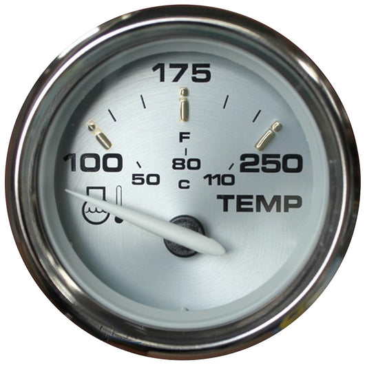 Faria Beede Instruments Kronos 2-Inch Water Temperature Gauge (100-250°F) with Stainless Steel Bezel and Dual Scale Display