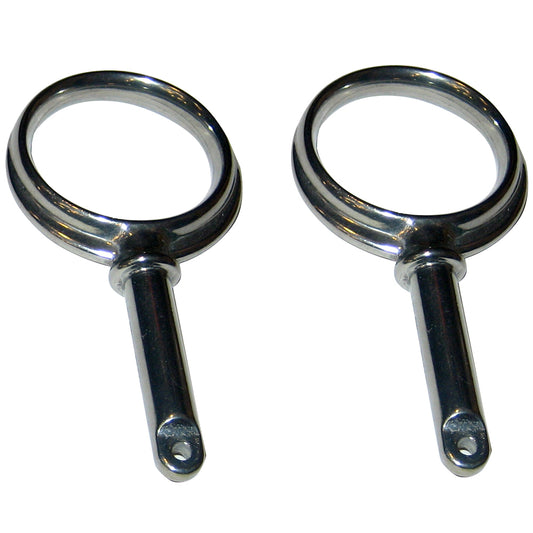 Perko 1267DP0ZNC Round Type Rowlock Horns, Plain Zinc