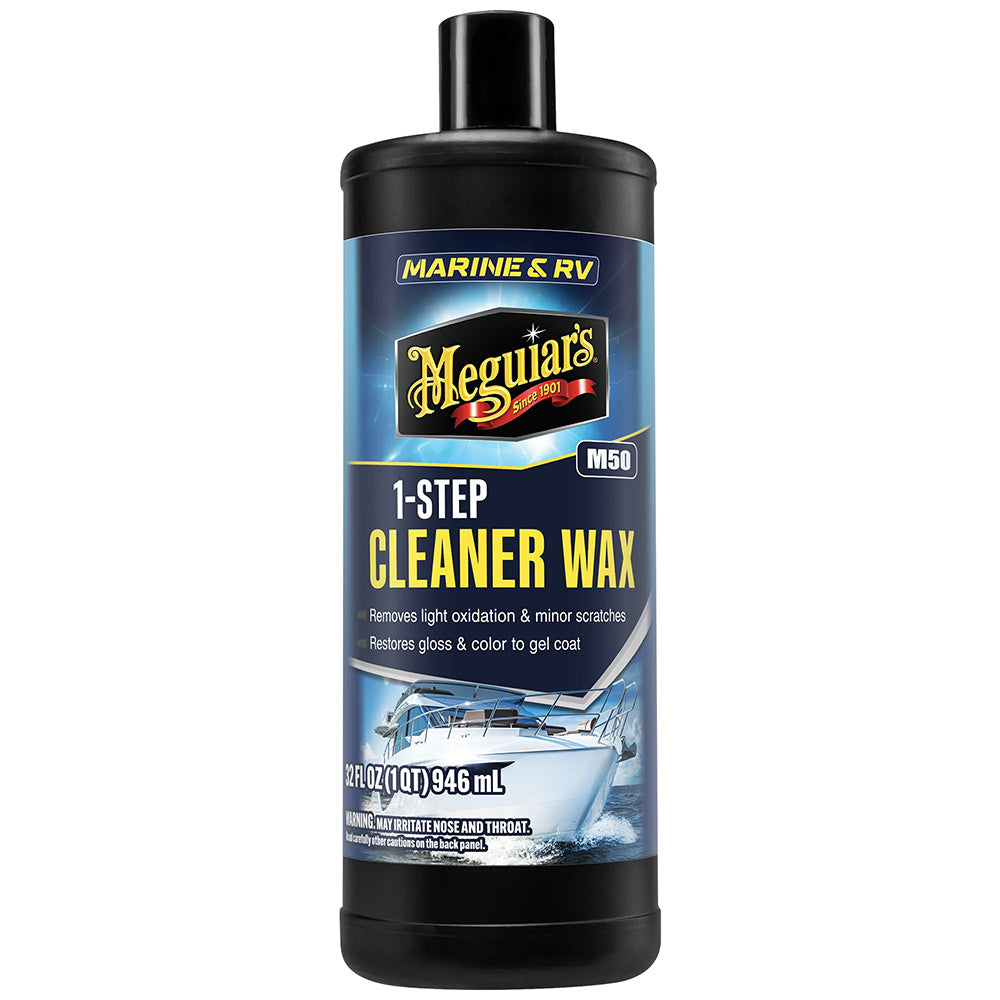 Meguiar's #50 Boat and RV Cleaner Wax - 32oz Liquid Polishing and Protection for Marine and RV Surfaces