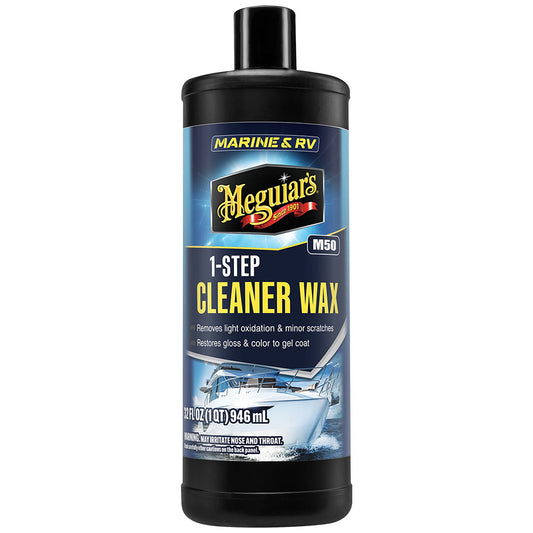 Meguiar's #50 Boat and RV Cleaner Wax - 32oz Liquid Polishing and Protection for Marine and RV Surfaces