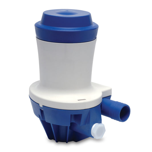 Shurflo by Pentair High Flow Livewell Pump - 12 VDC, 2000 GPH, Durable Marine Bilge Pump with Anti-Airlock and Washdown Port