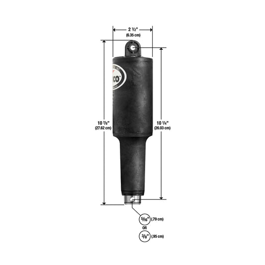 Lenco Marine 15057-001 Short Extreme Duty 12V Actuator with 2-1/4" Stroke and Mounting Hardware