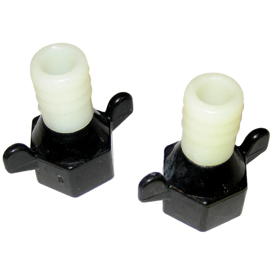 Shurflo by Pentair 94-181-02 Straight Fitting Wingnut Swivel - 1/2"-14NPT(F) x 5/8" Barb for Pump Customization