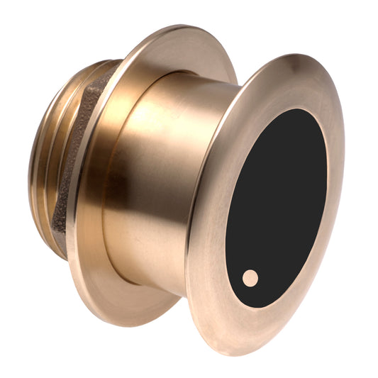 Garmin B175HW Bronze Thru-Hull Wide Beam Transducer with Depth and Temperature - 20° Tilt, 8-Pin Connector
