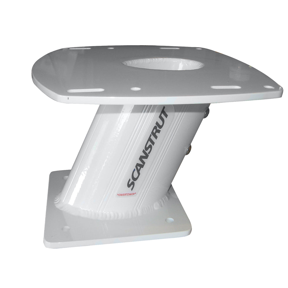 Scanstrut APT-250-01 Aluminum PowerTower Radar Mount – 10 Inch Aft Leaning for Marine Radars