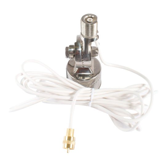 Shakespeare QCM-SR Quick Connect Stainless Steel Rail Mount with Cable for Quick Connect Antennas