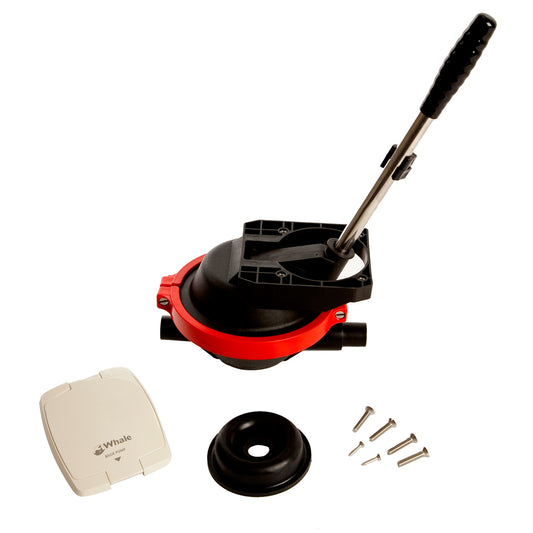 Whale Marine Compac 50 Manual Bilge Pump - Thru Deck or Bulkhead Mount, Compact & Reliable