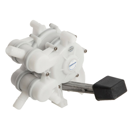 Whale Marine Gusher Foot Operated Galley Pump with Left Handed Lever – Easy, Hands-Free Fresh Water Delivery