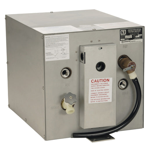 Whale Marine Seaward 6-Gallon Hot Water Heater with Rear Heat Exchanger - 120V, 1500W