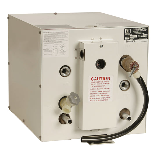 Whale Marine Seaward 6 Gallon Hot Water Heater with Front Heat Exchanger - White Epoxy Coated, 120V, 1500W