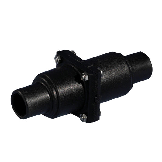 Whale Marine In-Line Check Valve with Stepped Connection for 1-Inch to 1.5-Inch Bilge Systems