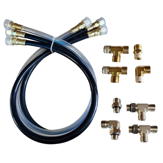 SI-TEX OC17SUK42 Autopilot Hydraulic Steering Installation Kit with Hoses & Fittings