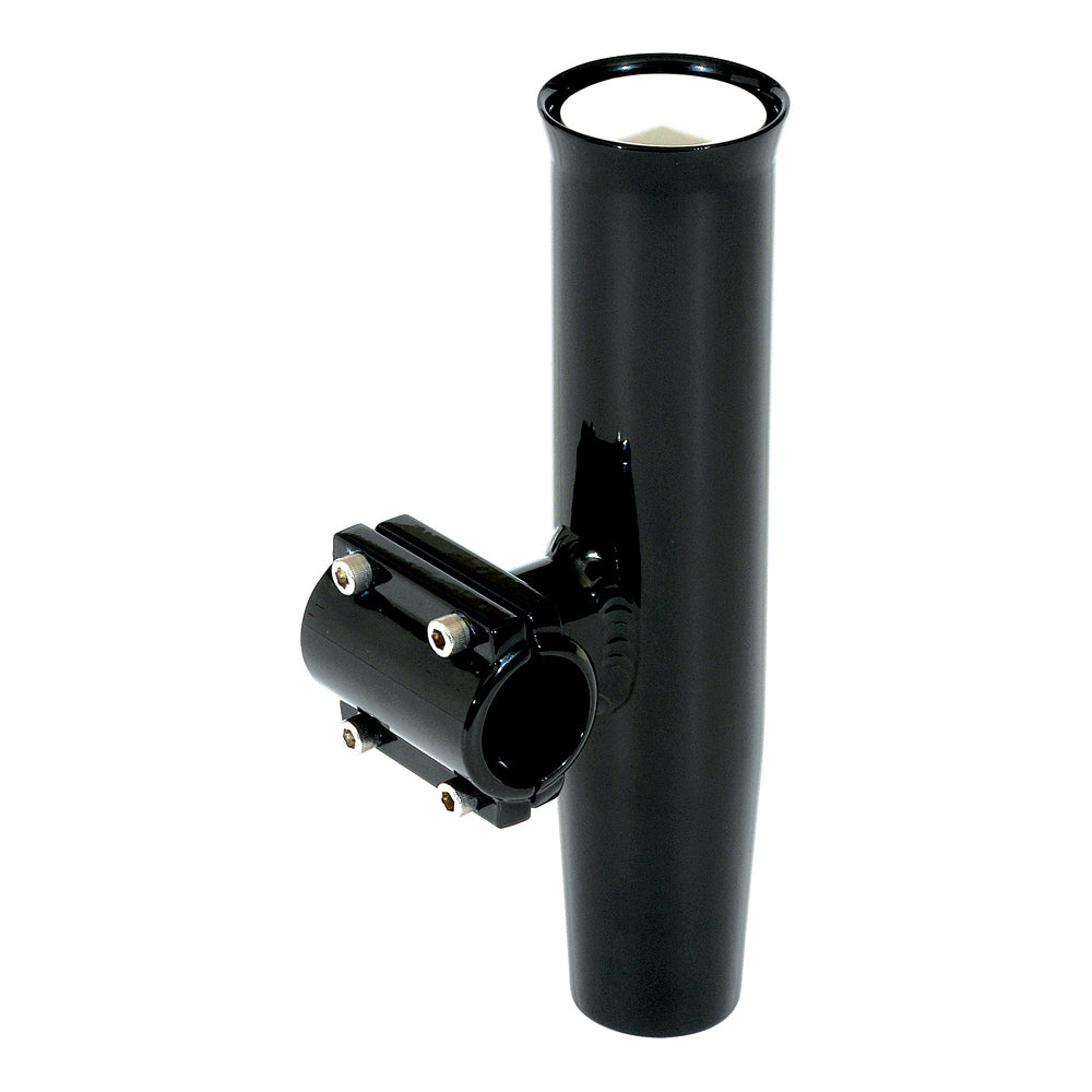 Lee's Tackle RA5202BK Clamp-On Rod Holder, Black Aluminum, Horizontal Mount for 1.315-Inch O.D. Pipe