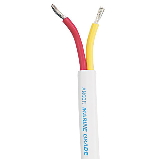 Ancor 124350 Safety Duplex Marine Cable, 12/2 AWG Red/Yellow Flat, 500 ft