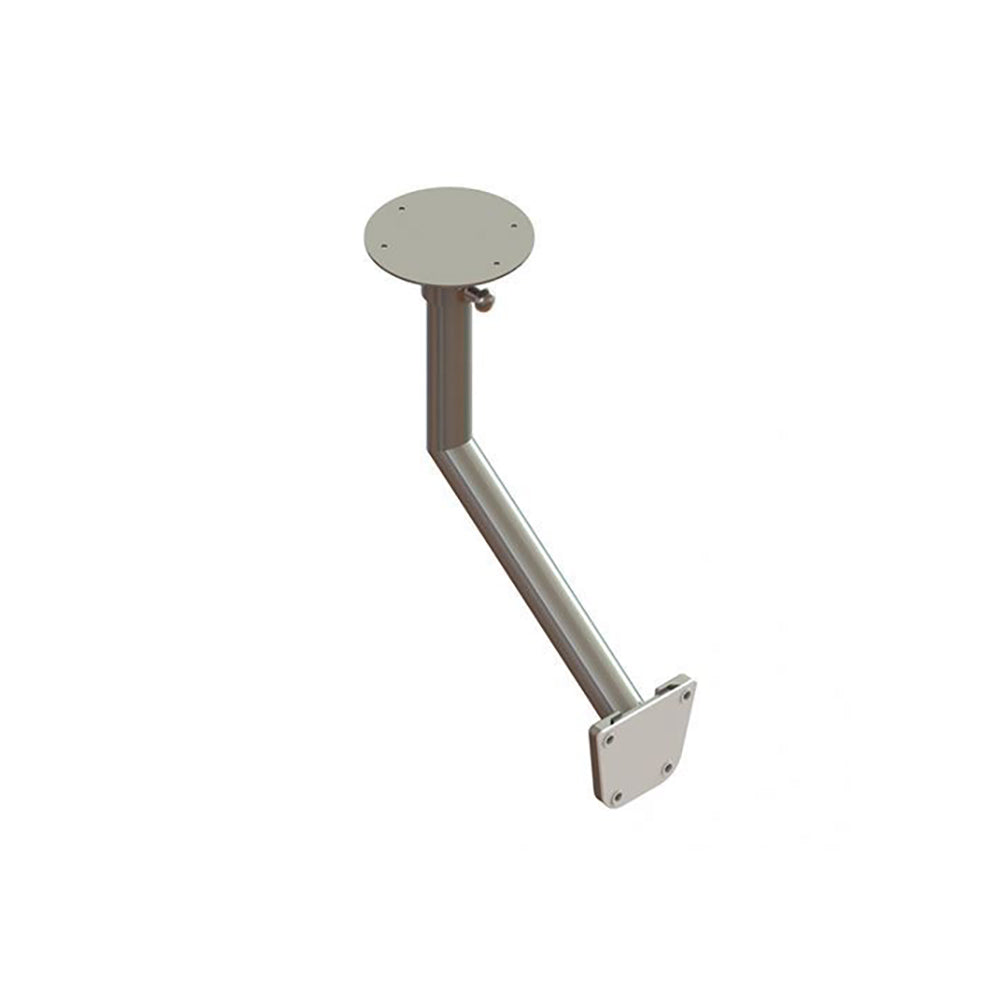 TACO Marine F16-0005A Stainless Steel Table Column with White Delrin Insert, 12 x 17-3/4 Inches