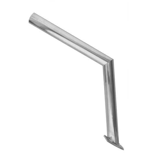 TACO Marine F16-0005A Stainless Steel Table Column with White Delrin Insert, 12 x 17-3/4 Inches