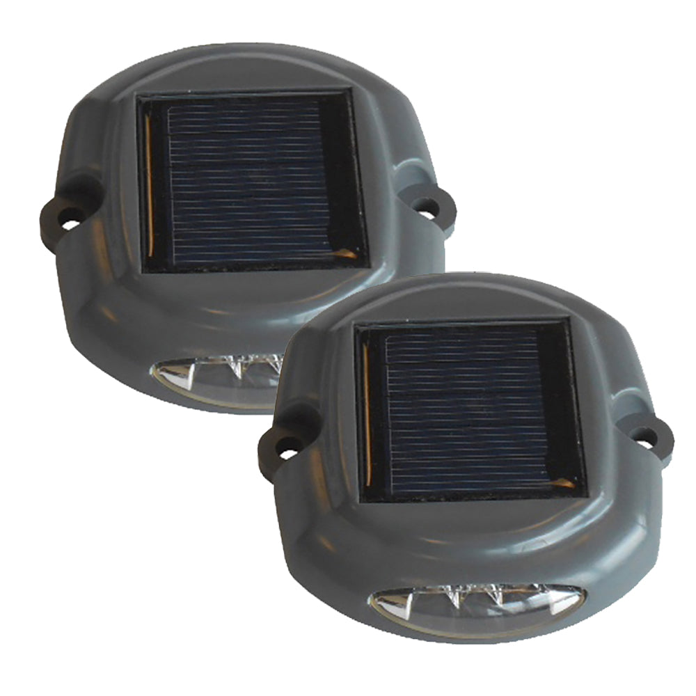 Dock Edge DE96262F Solar DockLite Dock and Deck Lights, 2-Pack