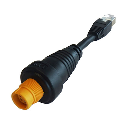 Simrad RJ45-M Ethernet Adapter Cable, Yellow Round Cable for NSO evo2 and Zeus2 Displays, 000-11246-001