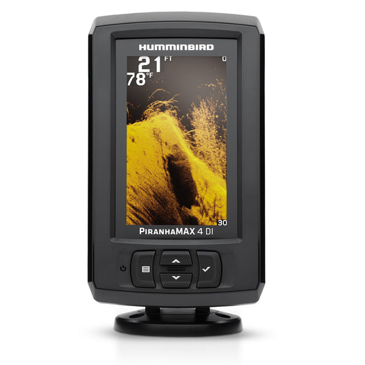 Humminbird Piranhamax 4 DI Fish Finder with 4.3 Inch Color LCD Display and Down Imaging