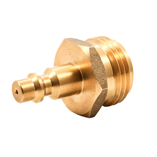 Camco Brass Blow Out Plug with Quick-Connect Style for RV Water Line Winterization
