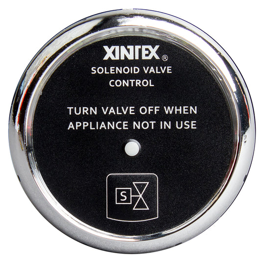 Fireboy-Xintex C-1C-R Propane Control & Solenoid Valve with Chrome Bezel Display