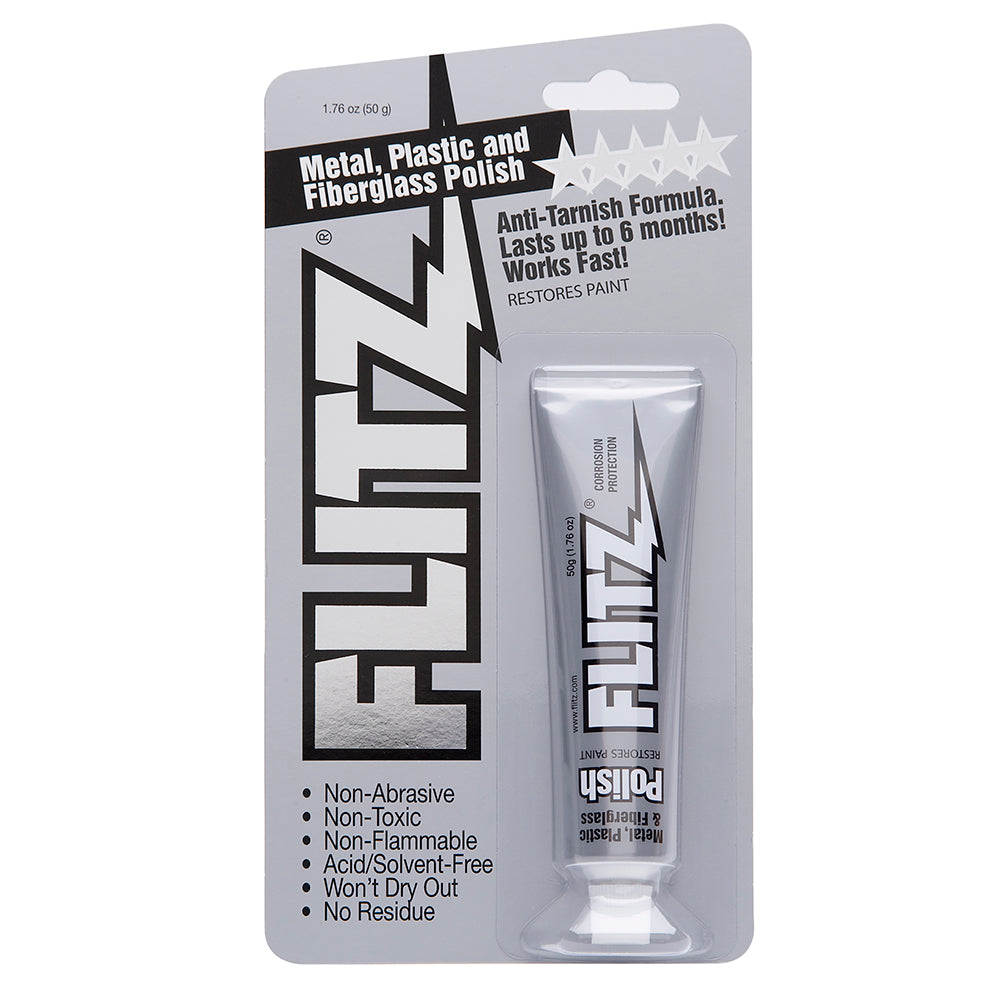 Flitz Polish Paste 1.76 oz Tubes, 10-Pack – Metal, Plastic, Glass & Fiberglass Cleaner, Polisher and Protectant | BP 03511-10A-10PK
