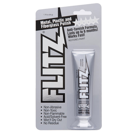 Flitz Polish Paste 1.76 oz Tubes, 10-Pack – Metal, Plastic, Glass & Fiberglass Cleaner, Polisher and Protectant | BP 03511-10A-10PK