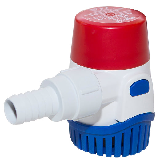 Rule 360GPH 12V Standard Bilge Pump - Efficient Marine Water Removal with Check Valve and Thermal Protection