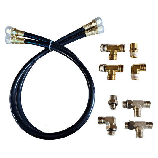 Octopus Autopilot Drives 30-Inch Hydraulic Hose & Fitting Kit with Orb and NPT Helm Fittings