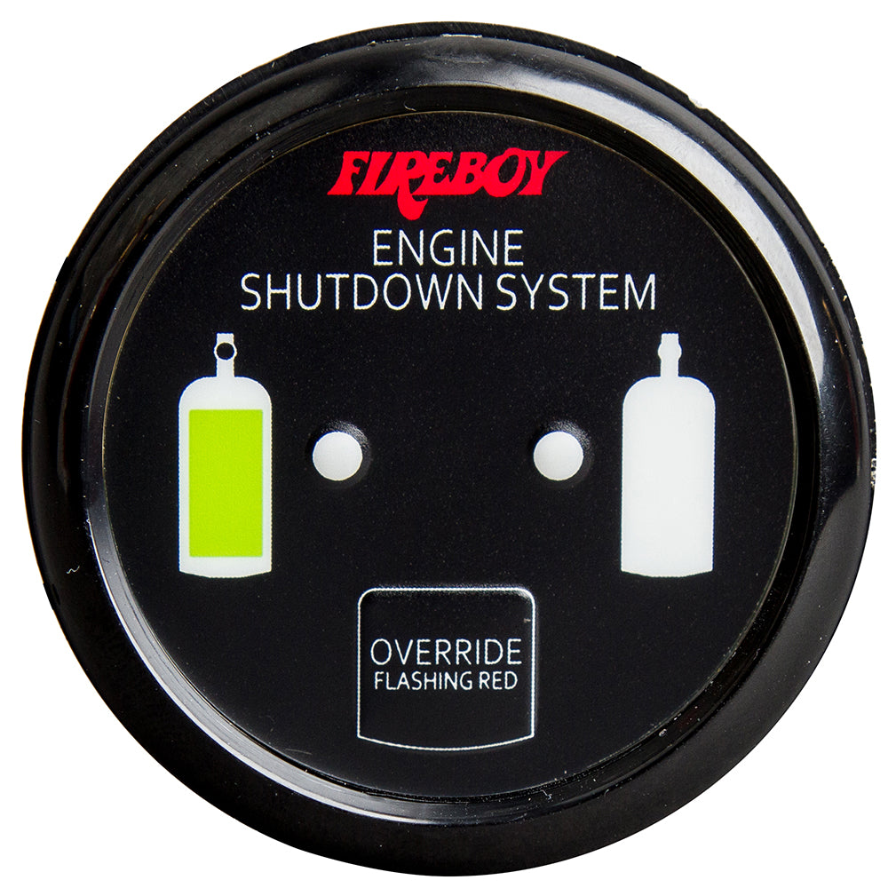 Fireboy-Xintex DU-RBH-20-R Deluxe Helm Display with Gauge Body, LED & Color Graphics for Engine Shutdown System