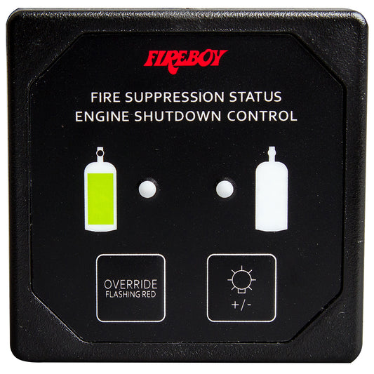 Fireboy-Xintex DU-SBH-20-R Deluxe Helm Display with Membrane Switch, Remote Horn, and LED Indicators for Engine Shutdown System