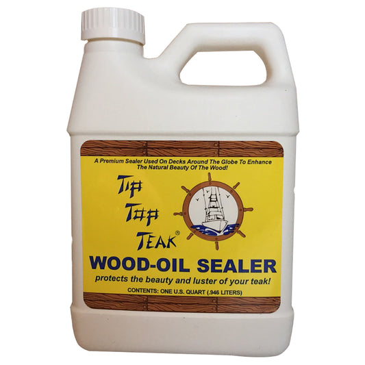 Tip Top Teak Wood Oil Sealer Quart - Premium Teak and Wood Protection by Tip Top Teak Part Number TS 1001