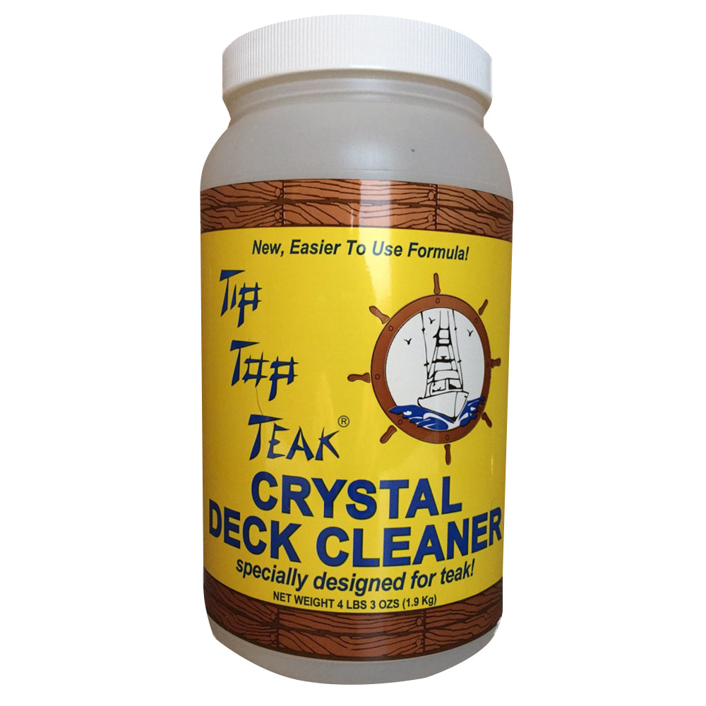 Tip Top Teak Crystal Deck Cleaner - Half Gallon for Teak Restoration