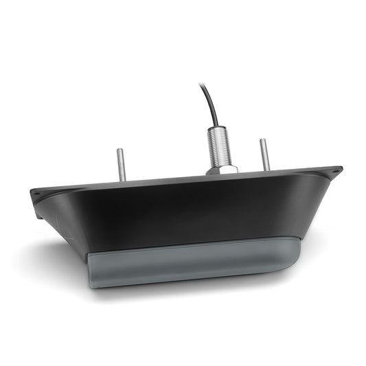 Garmin GT21-TH Stainless Steel Thru-Hull Transducer with ClearV and Traditional Sonar for Coastal and Offshore Fishing